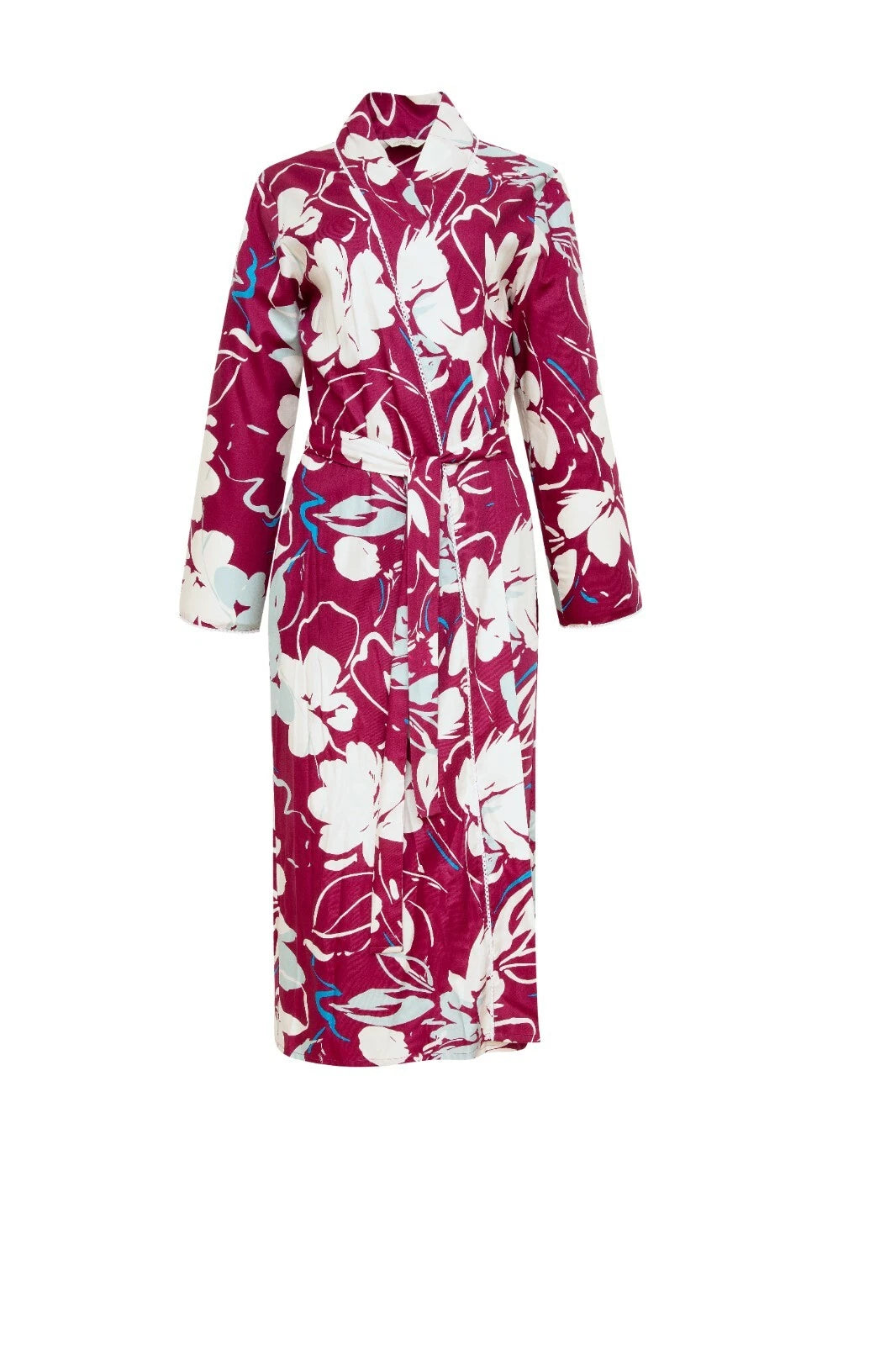 Nora Rose 'Katherine' Magenta Pink Floral Long Robe
