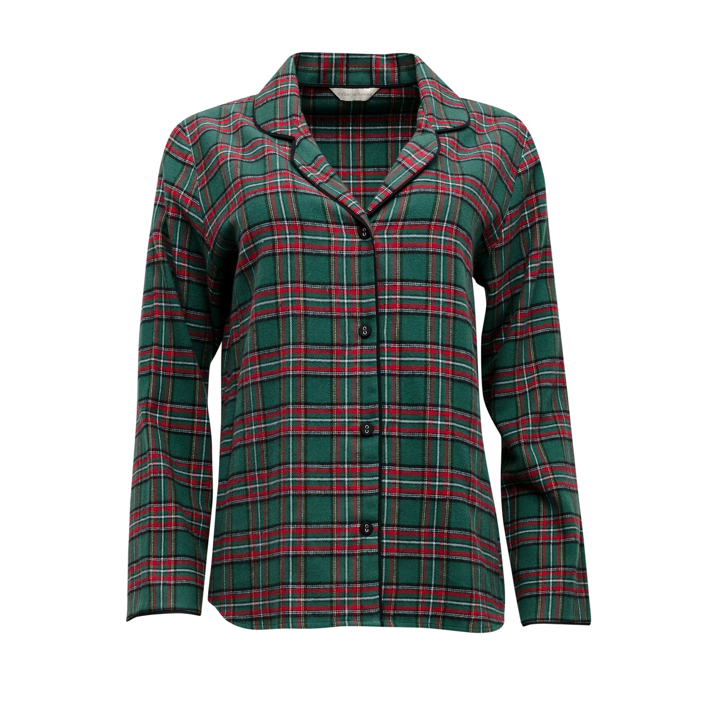 Cyberjammies 'Whistler' Green & Red Check Brushed Cotton Pyjama Set