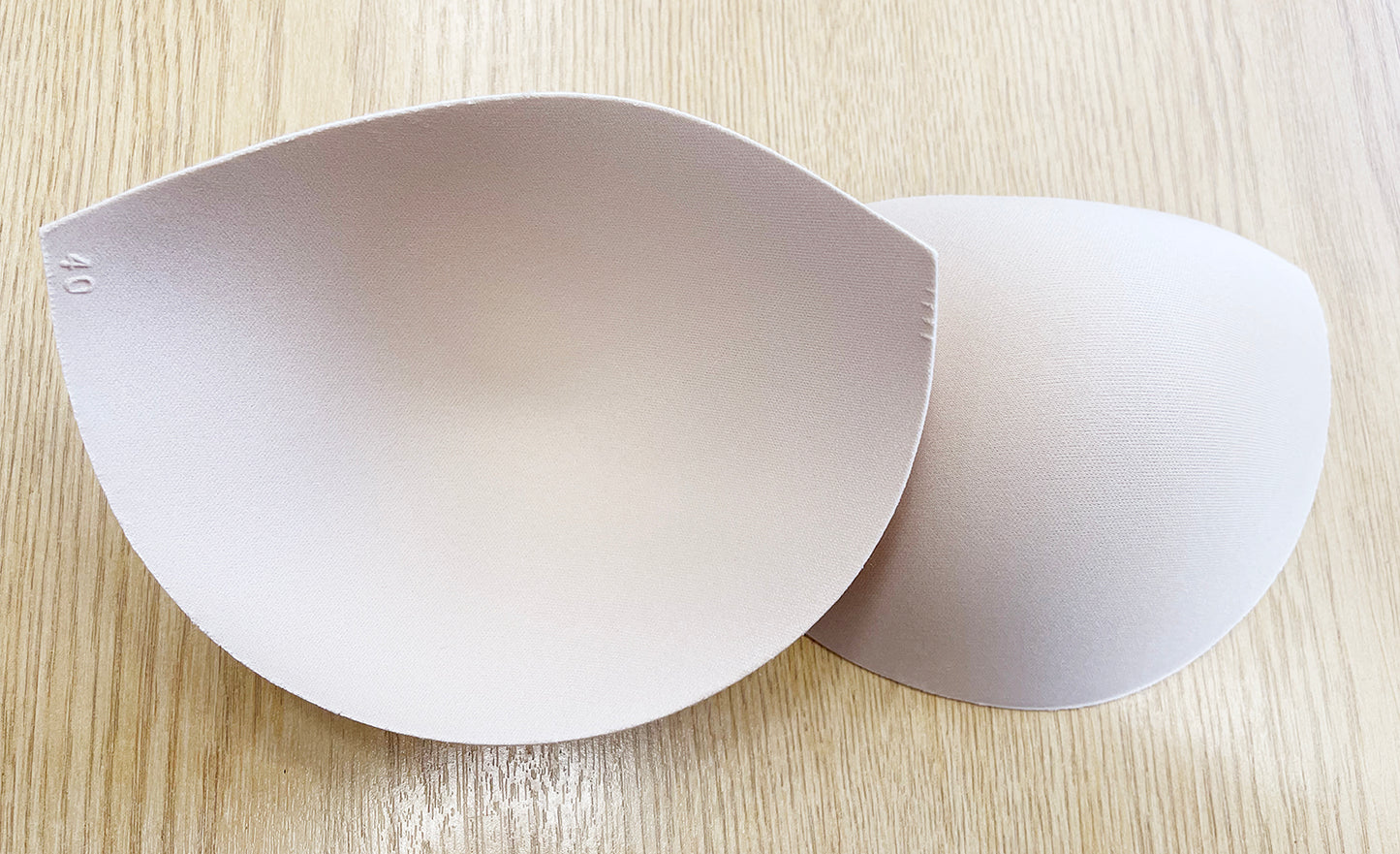 Sew In Bra Cups - NON PUSH UP - Liner Cups - Nude