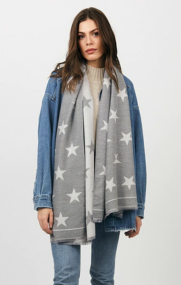 Pia Rossini 'Garner' Scarf - Silver Grey