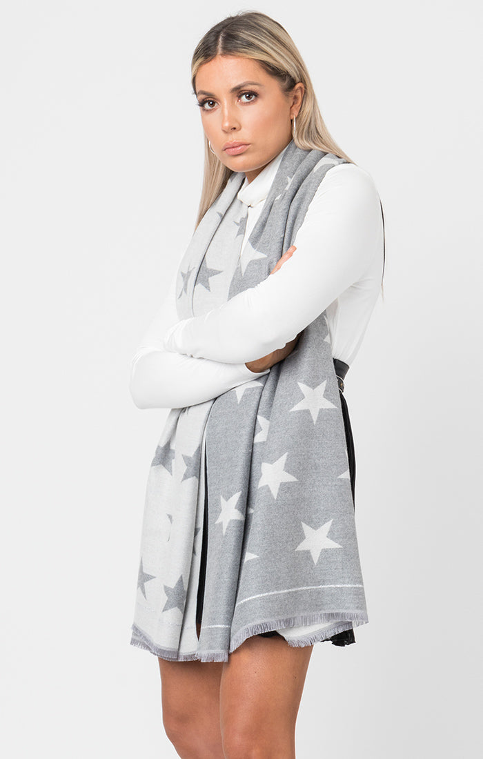 Pia Rossini 'Garner' Scarf - Silver Grey