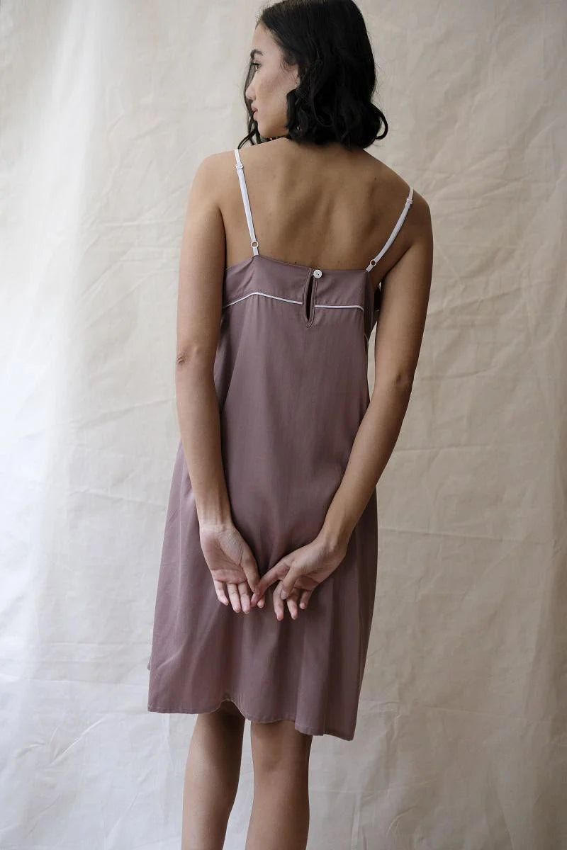 Fable & Eve London - Luxury Chemise - Mocha