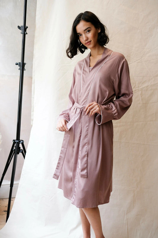Fable & Eve London - Luxury Robe - Mocha