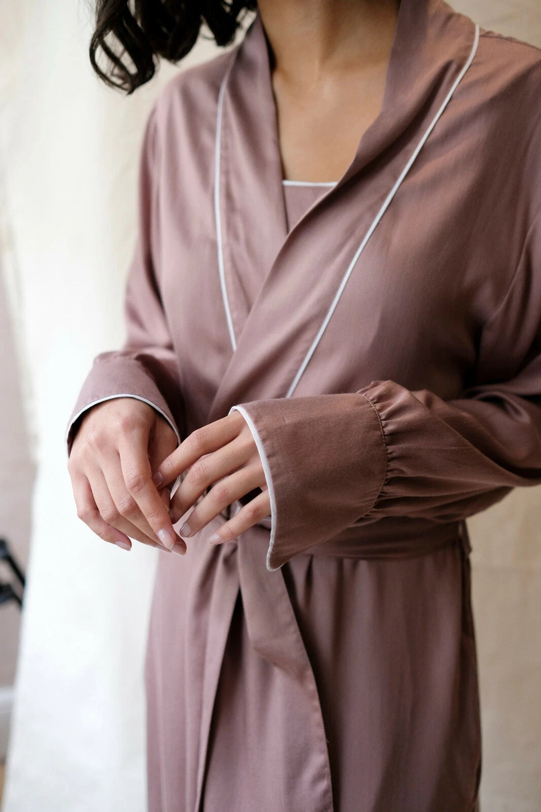 Fable & Eve London - Luxury Robe - Mocha