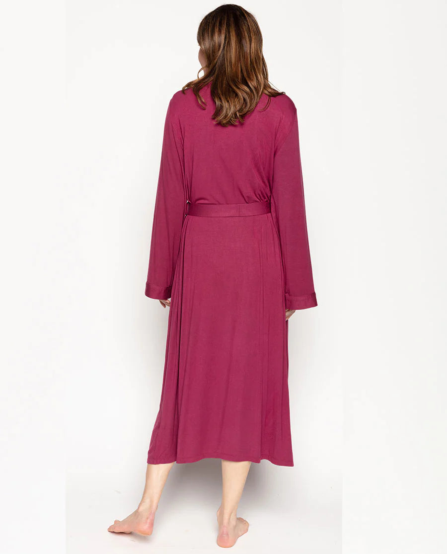 Nora Rose 'Katherine' Magenta Pink Jersey Long Robe