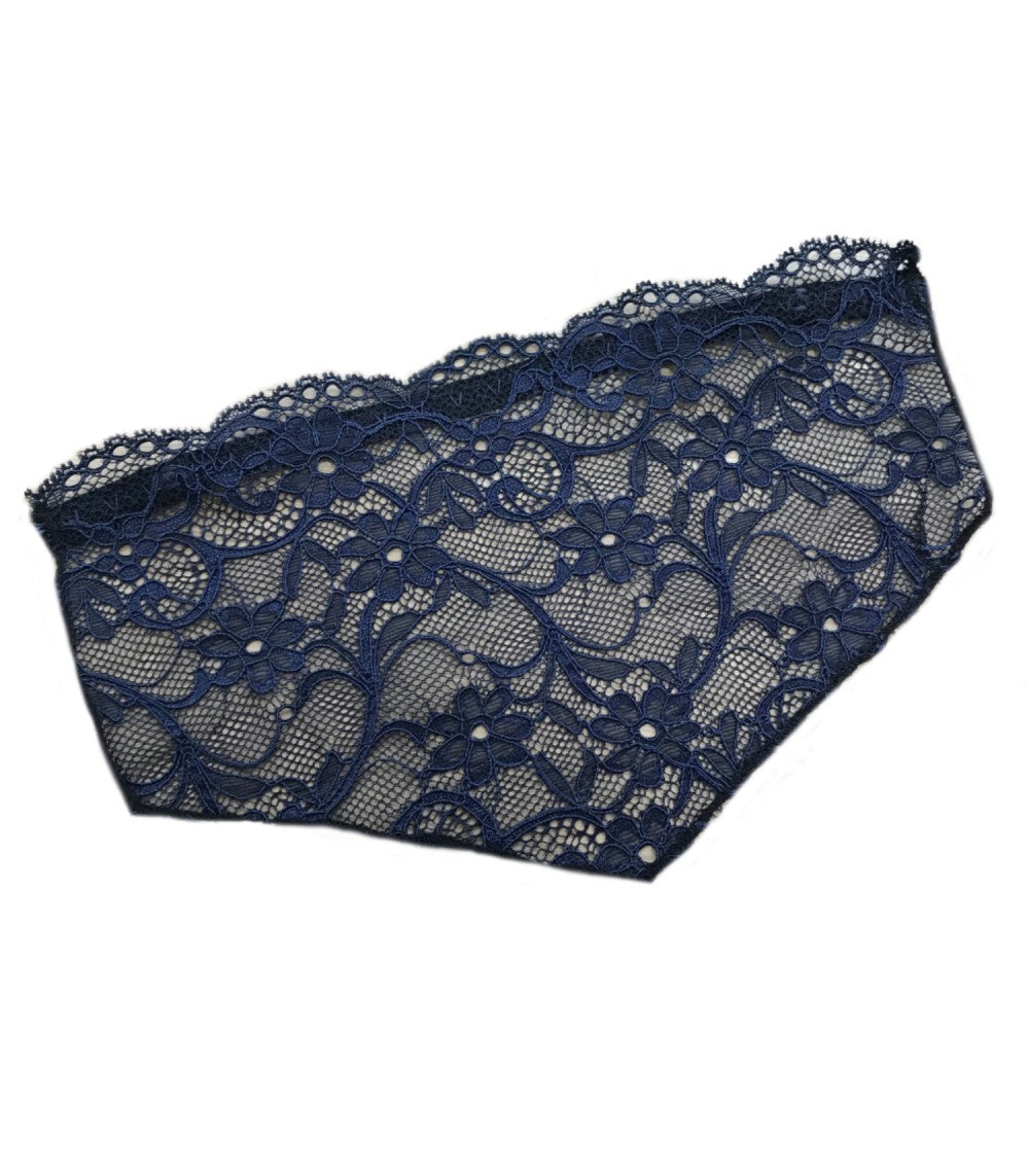 Modesty Panel - Lace Bra Insert - Navy – Glamour Secrets